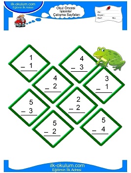 Çocuklar İçin toplam işlemi yaprak testleri 